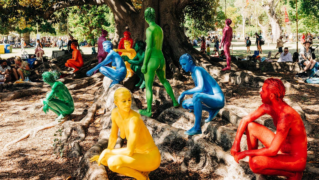 Thirty-three years after their arrest, they returned—naked again